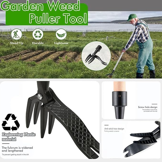 Gardening Tools,Weeding Tool,Garden Hand Tools,Garden/Crack/Patio/Potted Plant Weed Puller Tool,Stand Up Weed Puller Tool(4PCS)