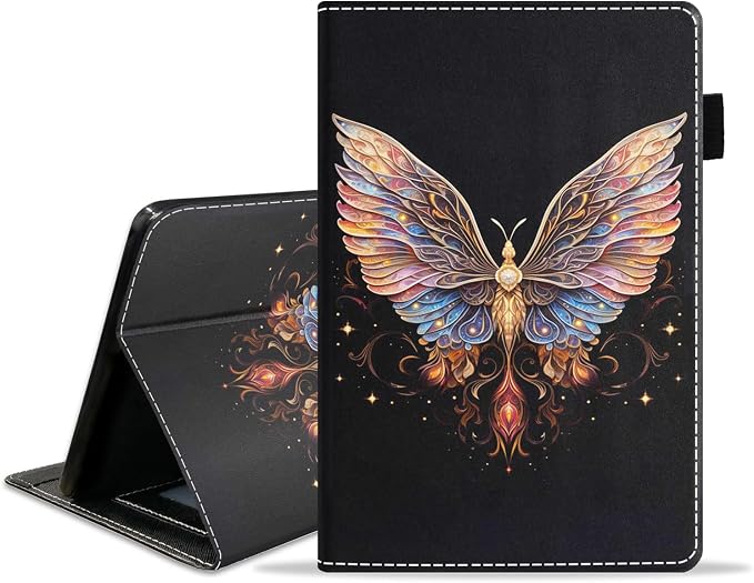 Case for Amazon Kindle Fire HD 8/Fire HD 8 Plus Tablet (12th/10th Generation 2024/2022/2020 Release) - PU Leather Folio Cover with Smart Auto Wake/Sleep Bald Eagle