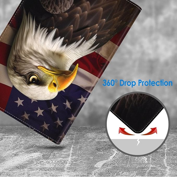Case for Samsung Galaxy Tab A 8.0 2019 (SM-T290/T295/T297) Slim Lightweight PU Leather Stand Cover with Auto Wake/Sleep for Galaxy Tab A 8.0 Inch Abstract Watercolor Art Dogs