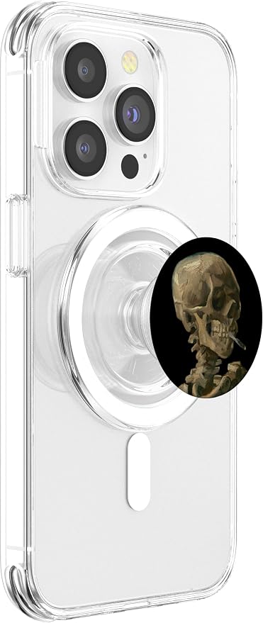 Vintage Van Gogh Skull-Van Gogh Head of A Skeleton Halloween PopSockets Adhesive PopGrip