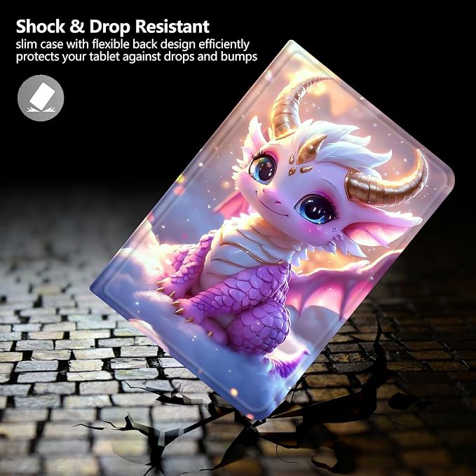 Case for Fire 7 2019/2017/2015Black Cat Purple Roses | DIGTIALL Slim Cover for Fire 7 Tablet 9th/7th/5th Gen 7.0 Folding Stand Protective Case Auto Sleep/Wake Smart Shell