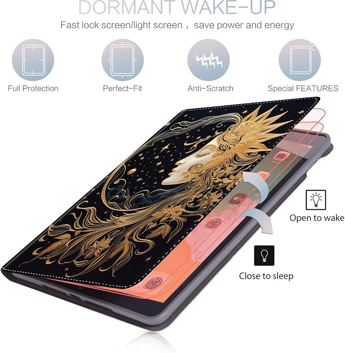 Case for iPad 9th/8th/7th Generation iPad 10.2 Case (2021/2020/2019) Slim Folding Stand Cover with Auto Wake/Sleep for iPad 10.2 inch Abstract Fantasy Colorful Butterfly