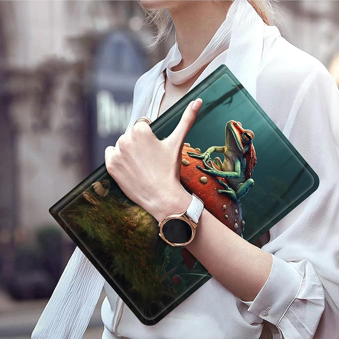 Case for 7 All-New Kindle Paperwhite (12th Generation 2024) and Kindle Colorsoft Signature Edition CoverSlim PU Leather Smart Cases with Auto Wake/Sleep-Black Cat Night Sky