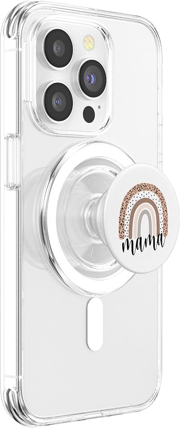 Mama Leopard Rainbow Cheetah Print Mommy Mothers Day PopSockets Adhesive PopGrip