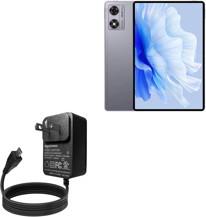 BoxWave Charger Compatible with Oukitel OT8 - Wall Charger Direct (15W) Rapid Charge Your Device with Built-in 3ft Cable