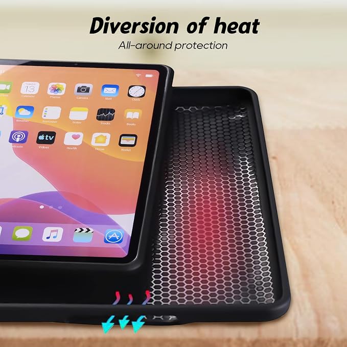 Slim Case for Apple iPad 10th Generation 10.9 Inch 2022 PU Leather Lightweight Hand Strap Stand Feature Drop Protection Back Cover for iPad 10th Gen 10.9 Black