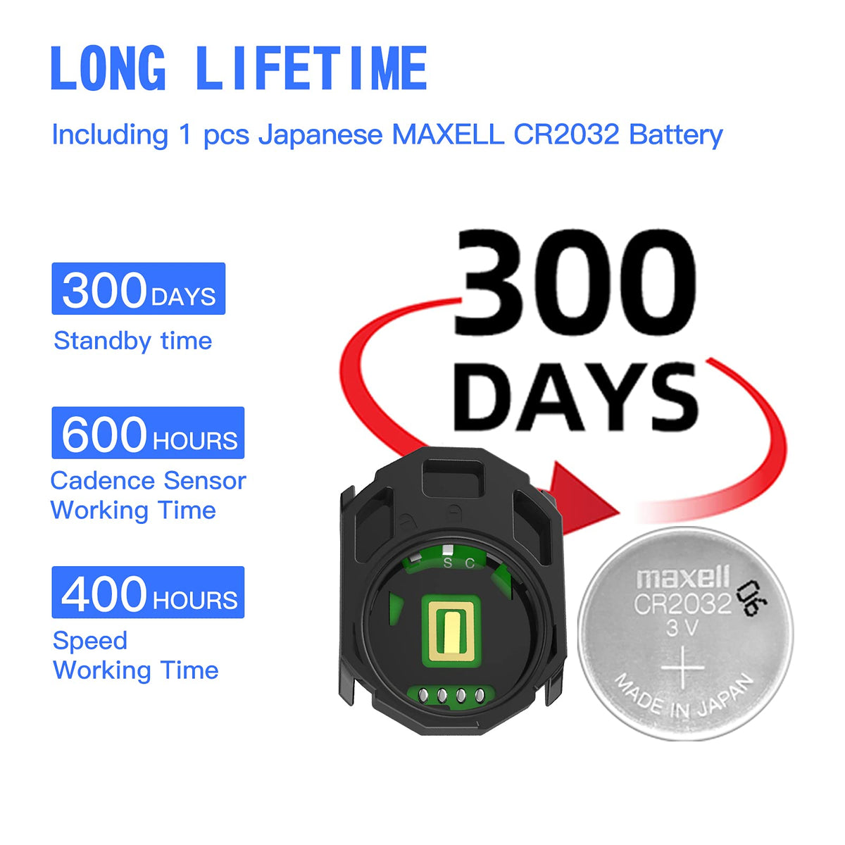 CYCPLUS Bike Speed and Cadence Sensor, Wireless Cycling Speed Sensor Ant+/Bluetooth