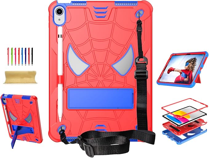 Dteck for iPad Air 3rd Gen (2019) / iPad Pro (2017) Case 10.5 Shockproof Protective Case with Kickstand Hard Plastic Shell 3-Layer Protection Drop Proof Sturdy Rugged Tablet Cover (Aqua+Rose)