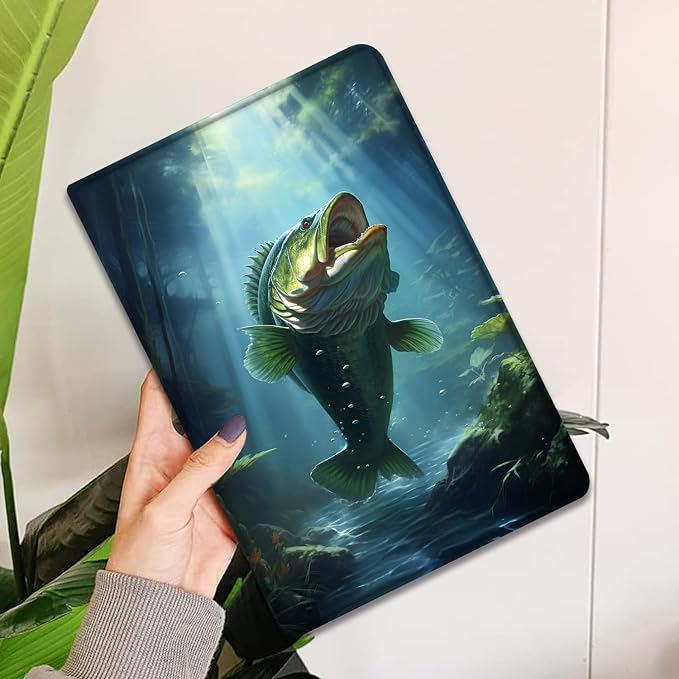 Case for iPad Pro 13 Inch M4 (2024) Slim Multi-Angle Smart Stand Cover with Automatic Sleep/Wake Function for iPad Pro 13 Inch Art Dragonfly