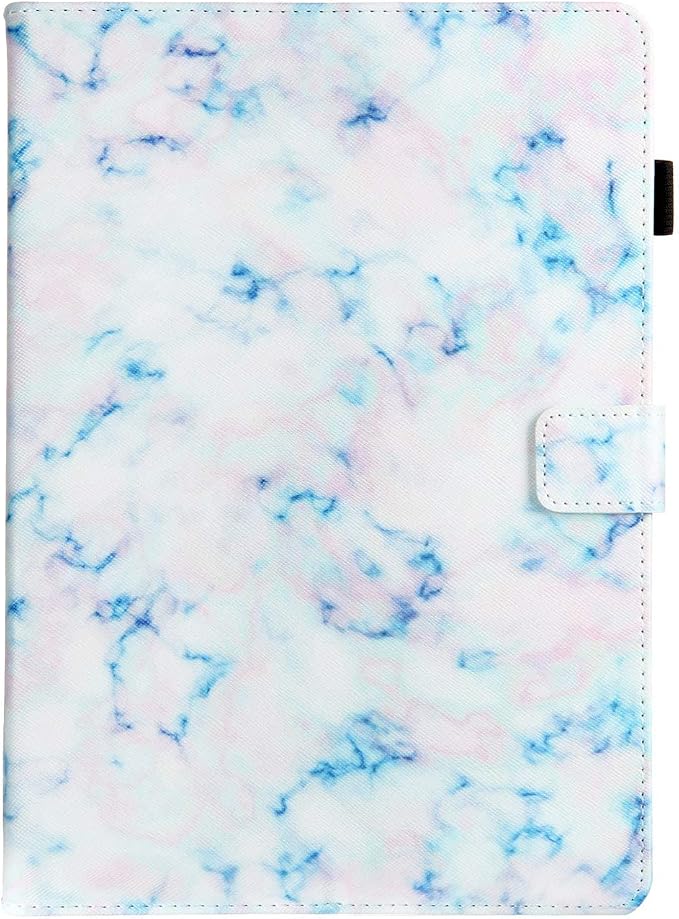 for Apple iPad 9th/8th/7th Generation 10.2 Inch Case 2021/2020/2019Smart PU Leather Folio Stand Magnetic Wallet with Card Pockets [Auto Wake/Sleep] Soft TPU Shockproof Cover Pink Beach Sea