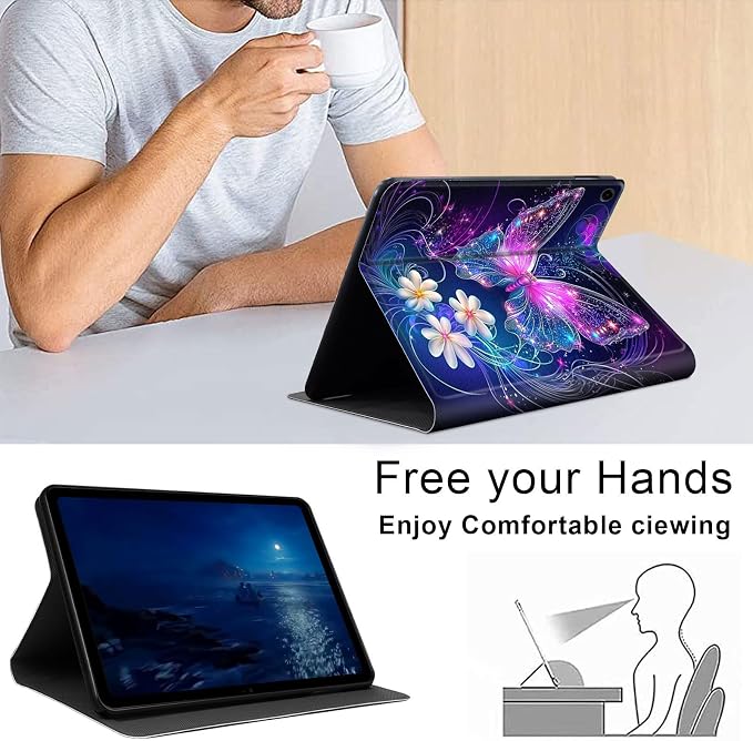 Case for Samsung Galaxy Tab A11 Plus 2026 &amp Galaxy Tab A9+ 11 Slim Smart Stand Cover with Auto Wake/Sleep Shockproof Protective Shell for Work &amp School Astronaut