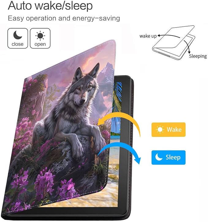 for iPad mini 7 (A17 Pro) 2024 Case/iPad mini 6 2021 Case Adjustable Stand Auto Wake/Sleep Smart Leather Cover for iPad mini 7th/6th Generation 8.3 Inch Sloth