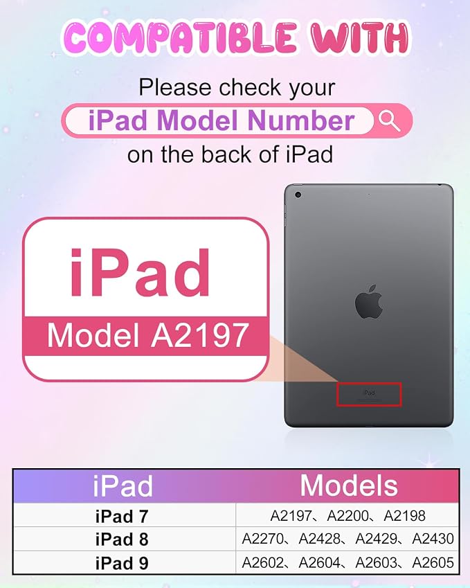 for iPad 10th Generation Case 10.9 Inch 2022 for iPad A16 Case 11th Generation - for Girls Cute Girly Kawaii 3D Cartoon Design with Rotating Stand &amp Strap Silicone Cover for Apple 10th/11th