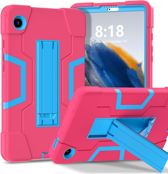 case for Galaxy Tab A9 8.7 2023 Case Hard PC Soft Silicone Kickstand Rugged Heavy Duty High Impact Protective Case for Samsung Galaxy Tab A9 8.7 Inch 2023 SM-X110 SM-X115 Black