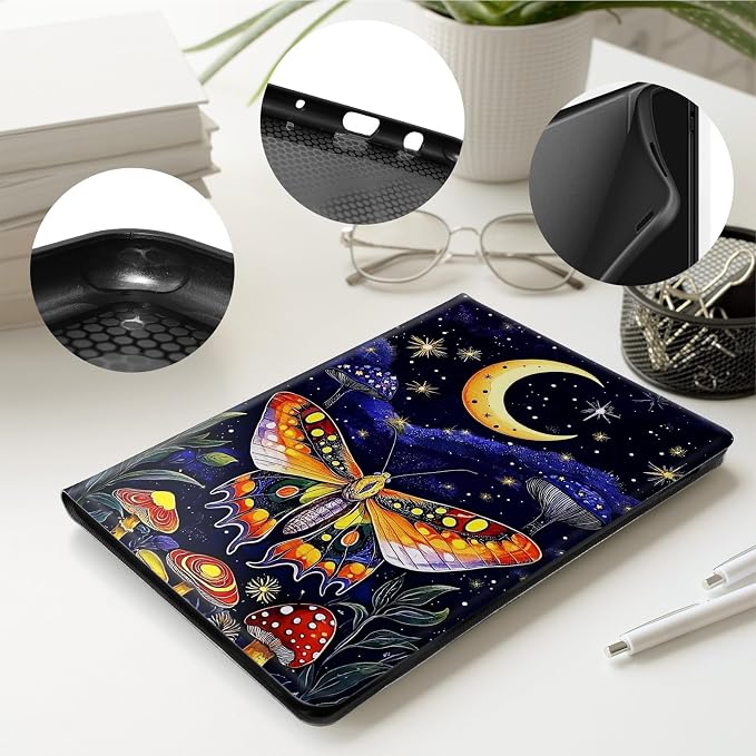 Case for All-New 7 Kindle Paperwhite 12th Gen 2024 &amp Kindle Colorsoft Signature EditionPU Leather Cover with Auto Sleep Wake FeatureAmerican Flag Eagle