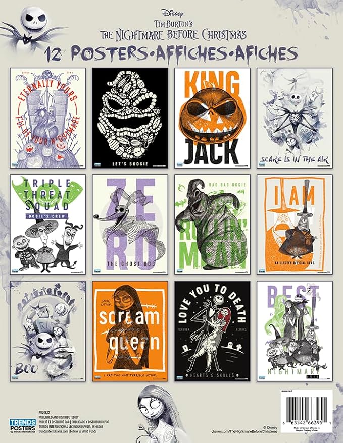 Disney The Nightmare Before Christmas Poster Book