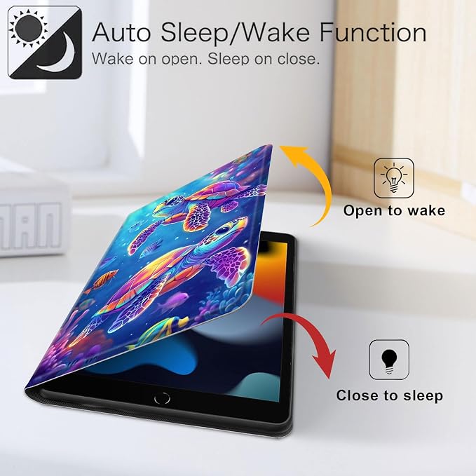 for iPad 11th Generation (A16 2025) 11 / iPad 10th Gen 10.9 2022 Case 360° Rotating PU Leather Stand Cover with Auto Sleep/Wake Shockproof TPU Backl Two Dragons Fighting