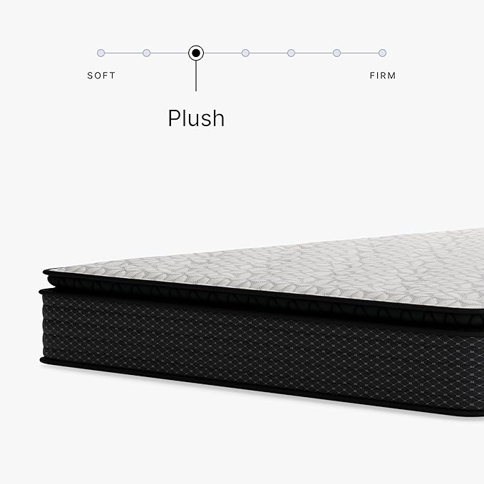 Signature Design by Ashley Limited Edition Pillow Top 13 " Pillow Top Hybrid Mattress with Gel Memory Foam and Edge Support for Cool Sleep and Pressure Relief, Full, Fiberglass Free, Mattress In A Box