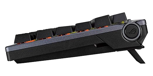 ASUS ROG Azoth Wireless Mechanical Gaming Keyboard – 75% TKL, Tri-Mode Connectivity, Hot Swappable Pre-lubed ROG NX Storm Clicky Switches, PBT Keycaps, RGB, OLED Display, PC/Mac Support - Black