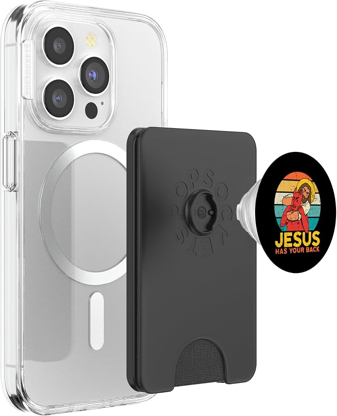 Jesus Has Your Back Jiu Jitsu Chokehold Funny Meme PopSockets Adhesive PopGrip