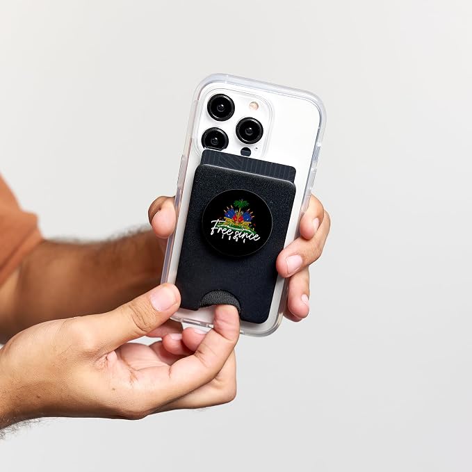Haiti Haitian Flag Caribbean Souvenir PopSockets PopGrip for MagSafe