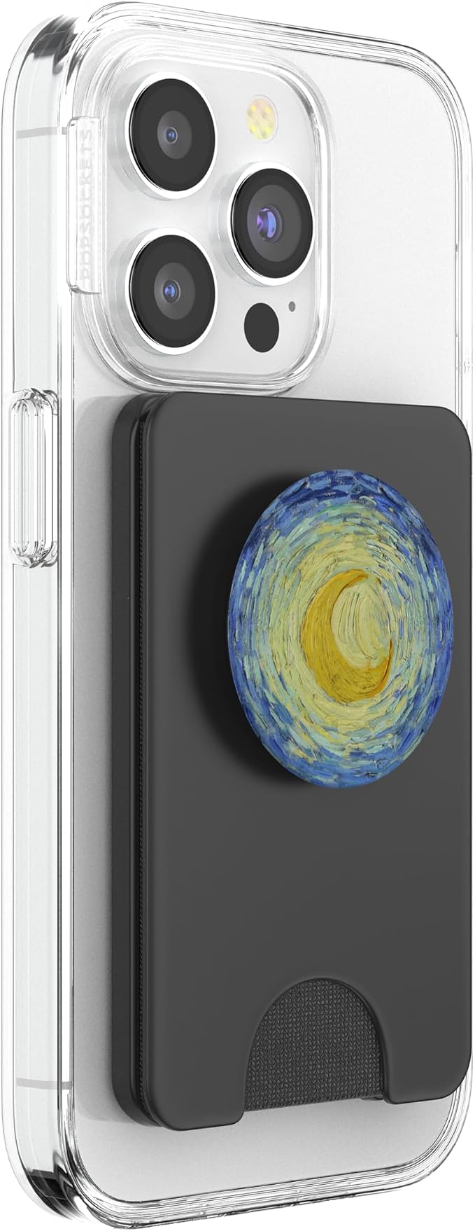 Starry Night Moon Van Gogh Fine Art Painting 2 Cla PopSockets Adhesive PopGrip
