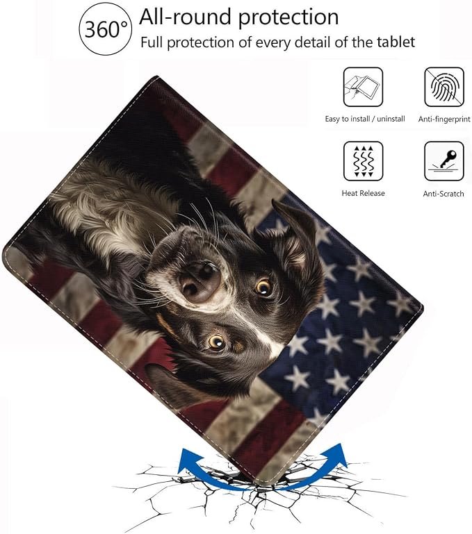 Case for iPad (A16) 11th Generation 11 Inch 2025 iPad 10th Generation 10.9 Inch 2022 Protective Leather Case Adjustable Stand Auto Wake/Sleep Smart Case - African American Girl