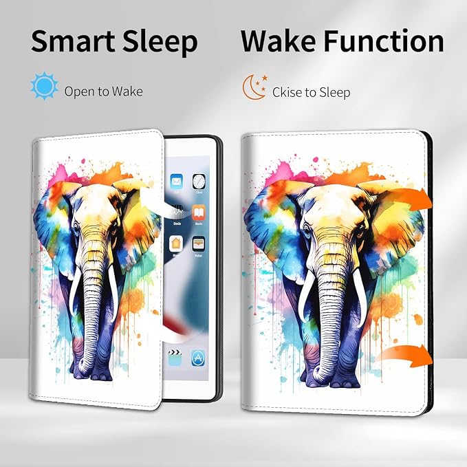Case for iPad 10.2/10.5，iPad 9th/8th/7th Gen，for iPad 10.2 inch 2021/2020/2019/iPad Air 3rd Gen/Pro 10.5 - Slim Fit Standing Cover with Auto Sleep/Wake，Enchanted Forest 2