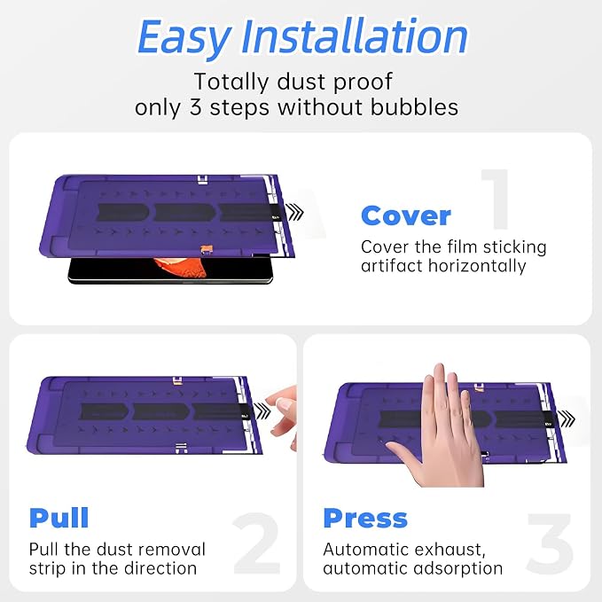 2 Pack Privacy Screen Protector for Google Pixel 9 Pro XL | [Anti-Spy Tempered Glass][Fingerprint Unlock Support][Auto Dust Remove]Bubble-FreeAnti-ScratchProtective Tempered Glass