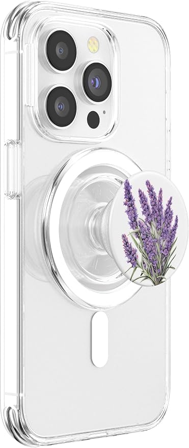 A Lavender Bouquet in Purple Watercolors A Flowery Lavender PopSockets PopGrip for MagSafe