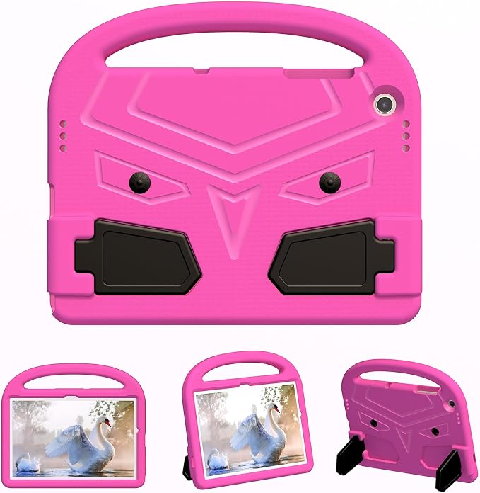 Galaxy Tab A9+ Case Kids Friendly EVA Rubber Stand Handle Grip Shockproof Protective Lightweight Cute Case Cover for Galaxy Tab A9 Plus 11 SM-X210 X215 X217 - Black
