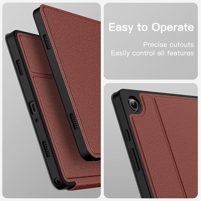 JETech Folio Case Cover for Samsung Galaxy Tab A9 Plus 11 Black | Multi-Angle Stand Cover Slim Protective Cover Auto Wake/Sleep