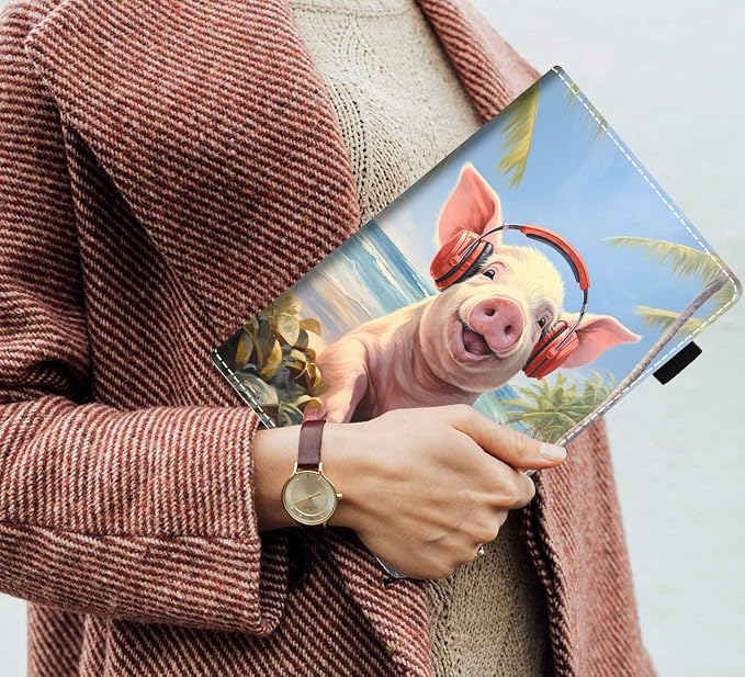 Case for Amazon Fire HD 8/HD 8 Plus Tablet (8 12th/10th Generation 2024/2022/2020 Release) Slim PU Leather Stand Folio Cover with Auto Wake Sleep African Woman Wolf