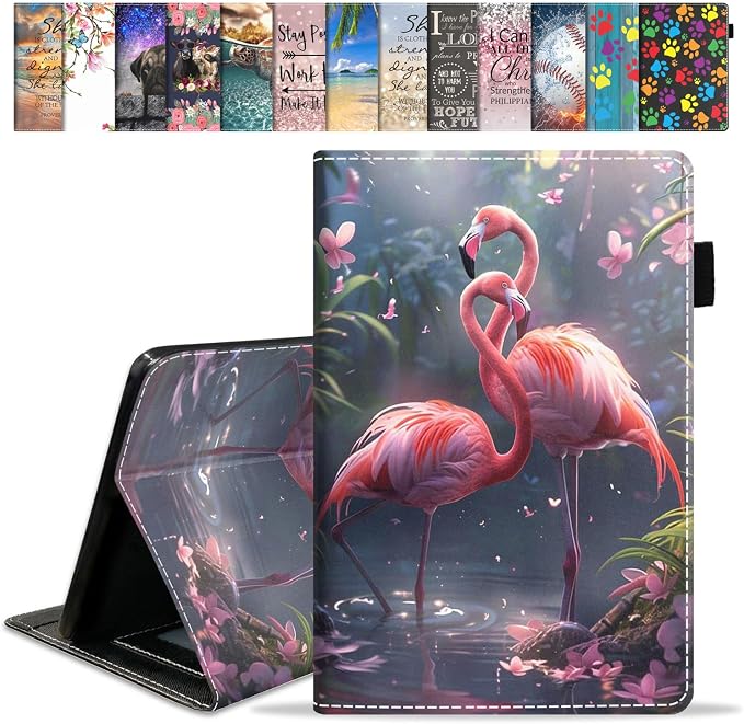 Case for Amazon Fire HD 8/Fire HD 8 Plus Tablet (12th/10th Generation 2024/2022/2020 Release) Premium PU Leather Cover with Auto Sleep Wake African Women