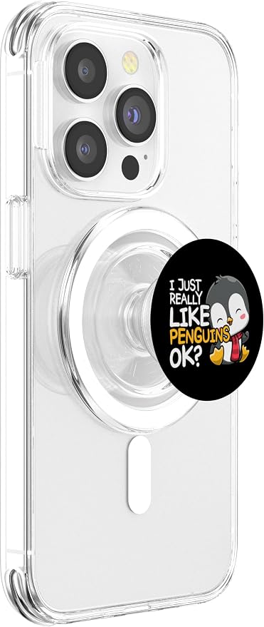 Zoo Keeper Antarctic Animal Lover Kids Gift Cute Penguin PopSockets Adhesive PopGrip