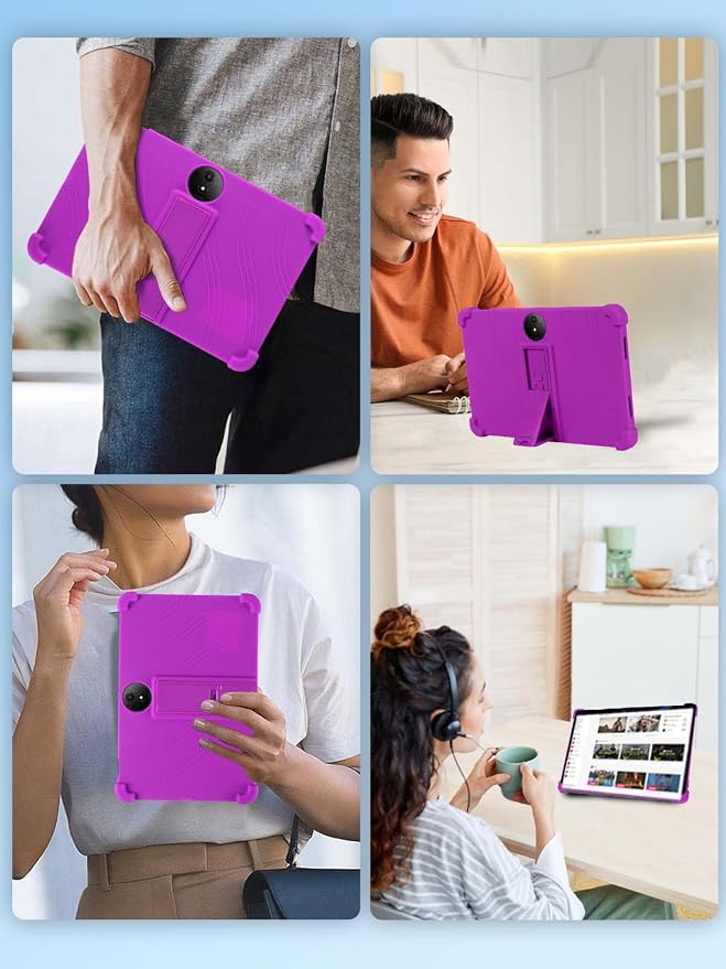 Case for TCL NXTPAPER 11 Plus Tablet 11.5inchNOUKAJU Tablet Protection CaseAdjustable BracketSoft SiliconeSilicone Protection Cover for TCL NXTPAPER 11 Plus(Blue)