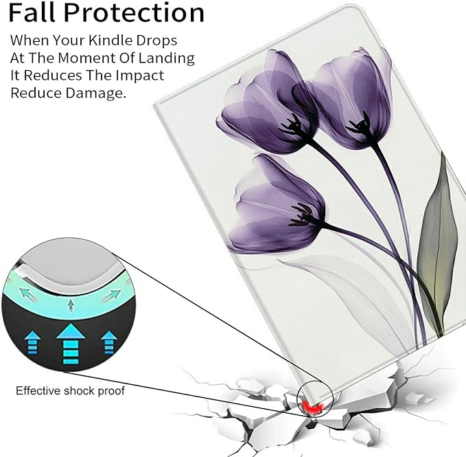 Case for Kindle Scribe 10.2 Inch (2022 Released) PU Leather Cover with Auto Sleep Wake for 10.2 Kindle Scribe Alpaca with Glasses