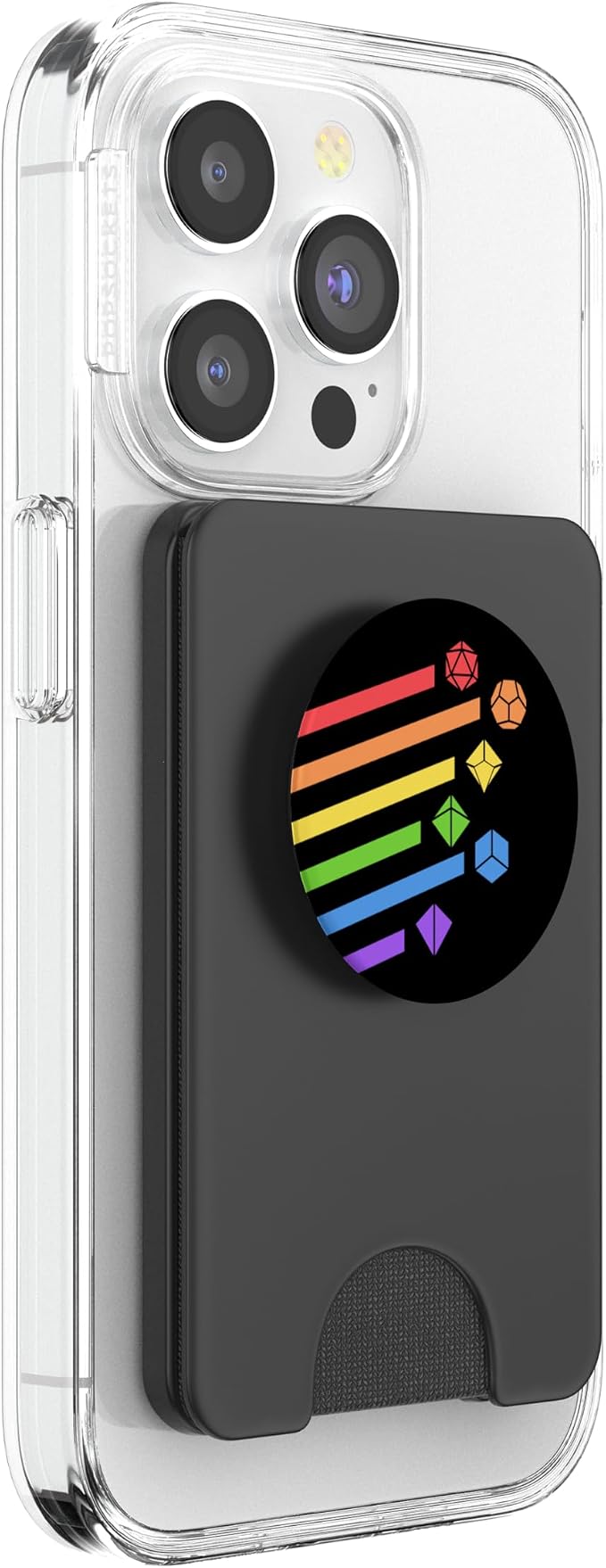 Minimalist Polyhedral Dice Set Colors D20 Collector Nerdy PopSockets Adhesive PopGrip