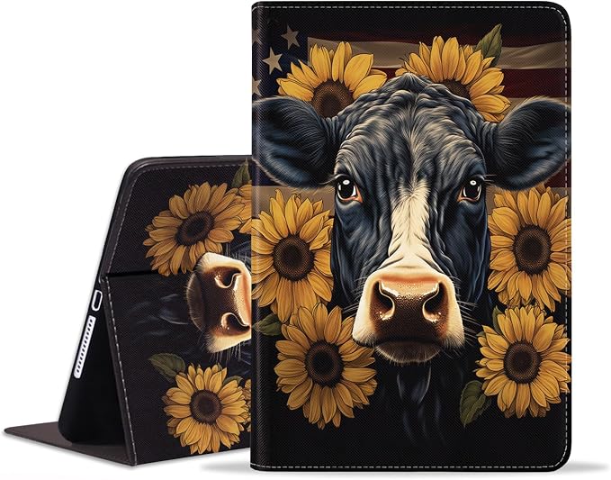 Case for iPad (A16) 11th Generation 11 Inch 2025 iPad 10th Generation 10.9 Inch 2022 Protective Leather Case Adjustable Stand Auto Wake/Sleep Smart Case - African American Girl