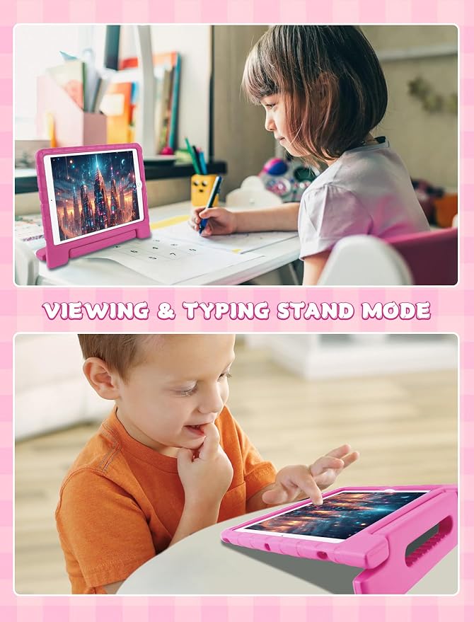 Heavy Duty Kids Case for iPad 10th/11th(A16) Pencil Holder Stand | Rugged Protection Cover for 11/10.9-inch iPad 2025/2022 Lightweight EVA Foam Anti-slip for Home School Travel Blue