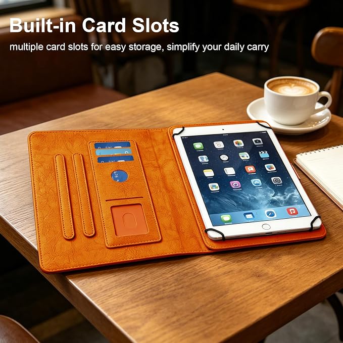 Dteck Universal Case (7.9 to 8.4) - Fold Stand Protective Flip Case for Apple iPad mini/Samsung Galaxy Tab 8.0 8.4 /Lenovo Tab 8 /onn. 100003561 8 Tablet Pro/Android Tablet 8 Inch (Blue Pink)