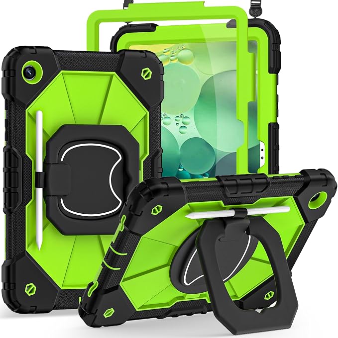 Auizotl Case for Samsung Galaxy Tab A11+/A9+ Plus 11 Inch with Screen Protector/Rotating Stand/Pen HolderMilitary Grade Shockproof Cover for Galaxy Tab A11 Plus /A9 Plus CasesBlack