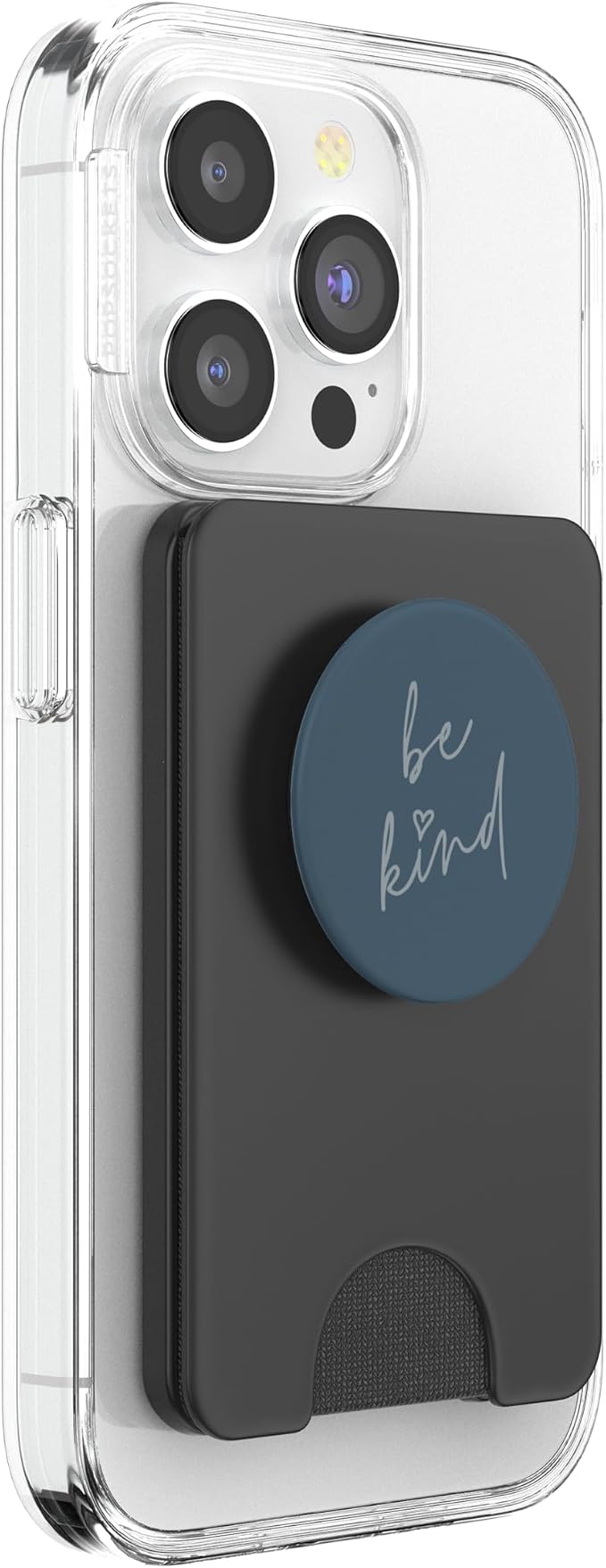 Be Kind - Cute Positive Inspirational Saying (Slate Blue) PopSockets Adhesive PopGrip