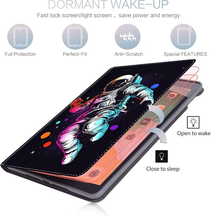 Case for iPad (A16) 11th Generation 11 Inch (2025) for iPad 10th Generation 10.9 Inch (2022) Slim Folding Stand Cover with Auto Wake/Sleep Watercolor Sea Turtle
