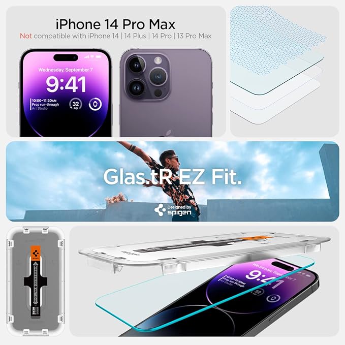 Spigen Tempered Glass Screen Protector [GlasTR EZ FIT] designed for iPhone 11 / iPhone XR [6.1 inch] [Case Friendly] - 2 Pack