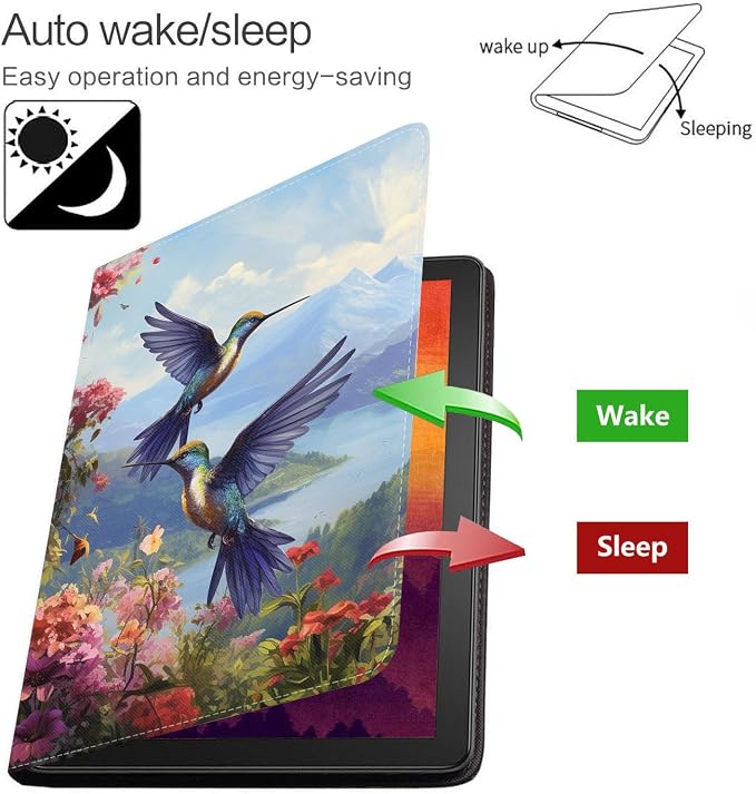 Case for Samsung Galaxy Tab S10 Lite/ S10 FE/ S9 FE 5G 10.9 Inch/ S9 11 Inch - Slim PU Leather Folding Stand Folio Cover with Auto Sleep/Wake - African American Girl