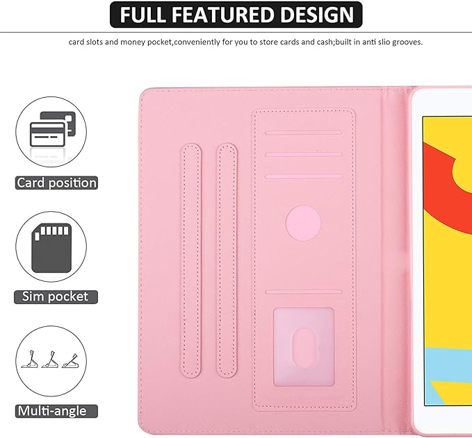 iPad mini Case FANCITY Mini 4 Mini 5 Mini 3/2/1 Smart Wake Sleep Case with Kickstand [Card Slot &amp Pen Holder] PU Leather Protective Cover for Apple iPad mini 4 Mini 5 2019 Mini 2/3 - Beach