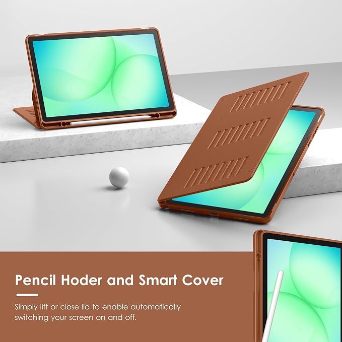 Case for Samsung Galaxy Tab A11+ Plus 11 inch 2026 Model (SM-X230/X236)Multiple Angles Stand CoverSoft BackPencil Holderand Auto Sleep/WakeBlack