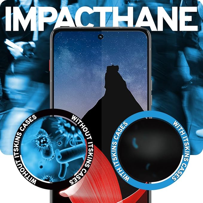 ITSKINS SPECTRUM // GLASS Screen Protector for Motorola ThinkPhone Tempered Glass Screen Protector Easy Installation &amp Set Up Scratch Resistant and Bubble Free - Transparent