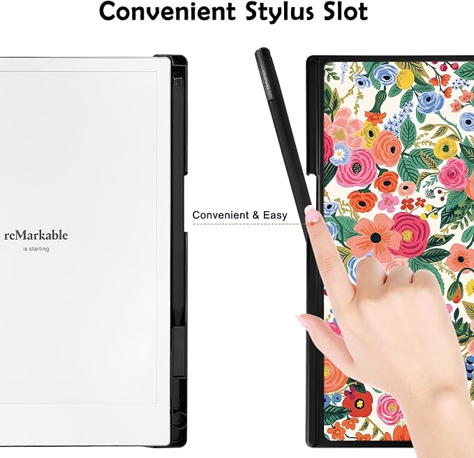 Case for Remarkable 2 Paper Tablet 10.3 2020 ReleasedLightweight and Hard Back Shell Protective Book Folio Cover with Built-in Pen HolderComes with Remarkable 2 Pen Tips.